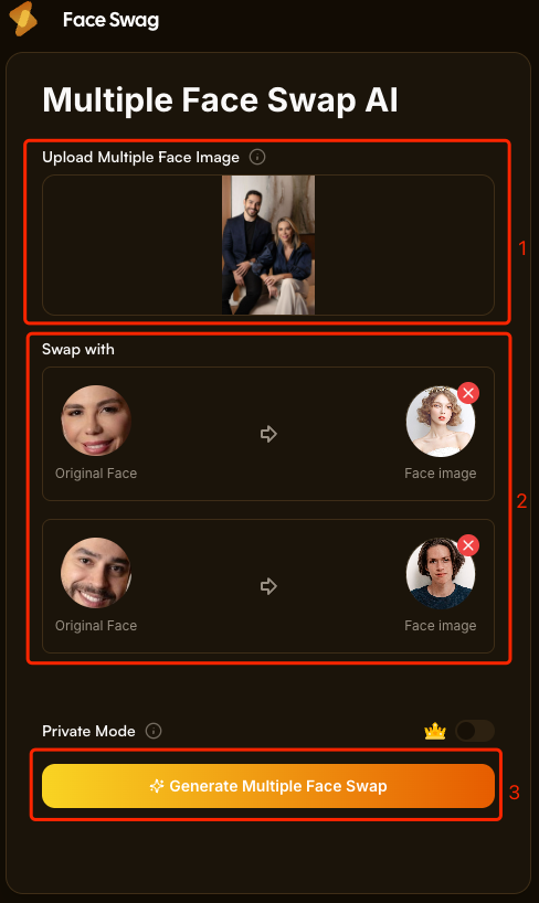 how to use face swag